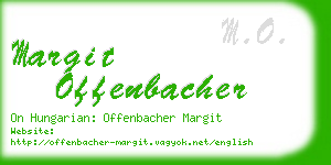 margit offenbacher business card